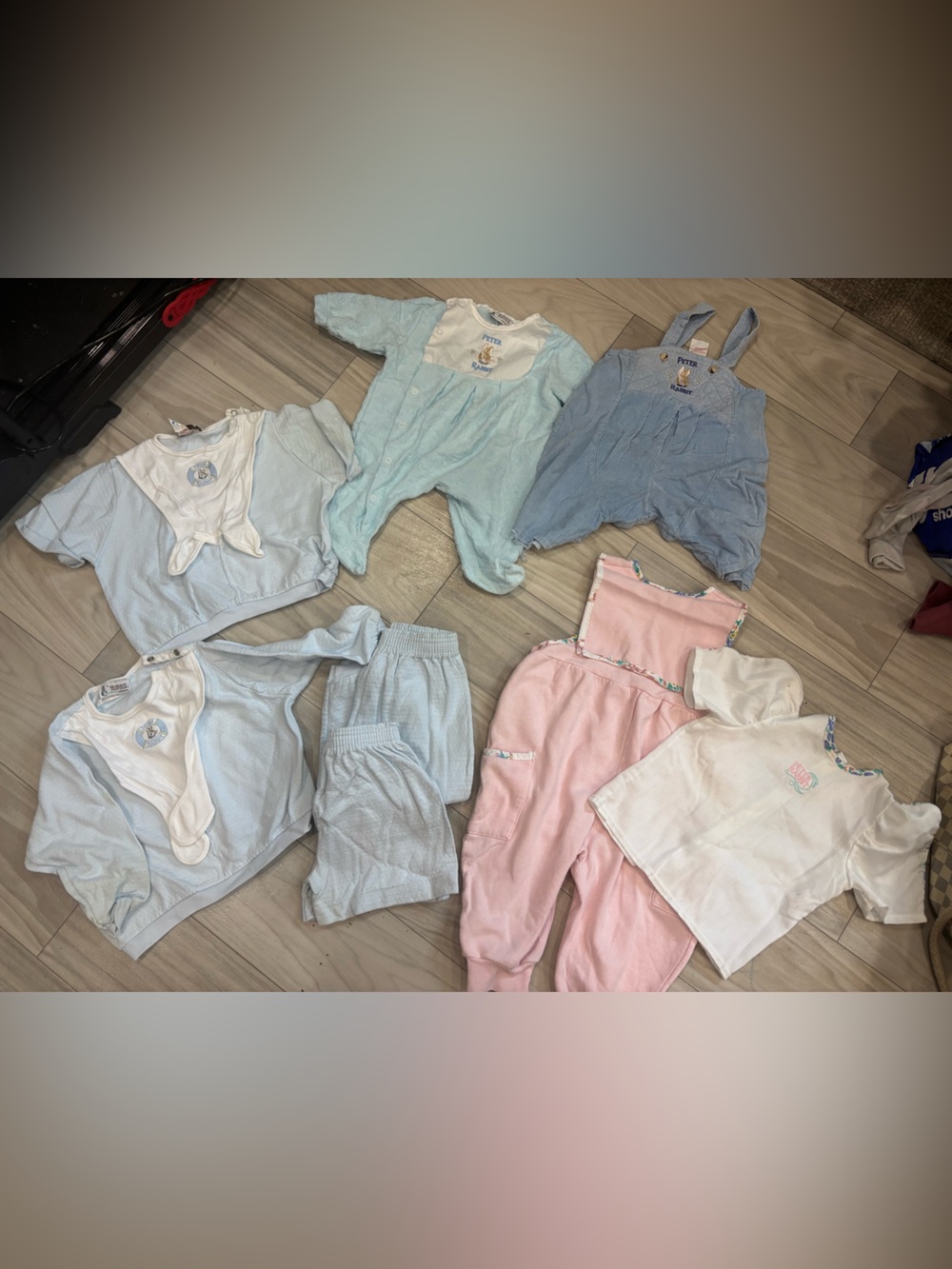 Vintage Beatrix Potter Peter Rabbit Clothing lot 6-24M 80s
